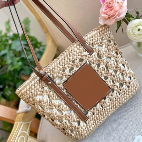 Elegant Linen Beach Tote