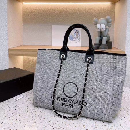 Glam Pearl Canvas Tote