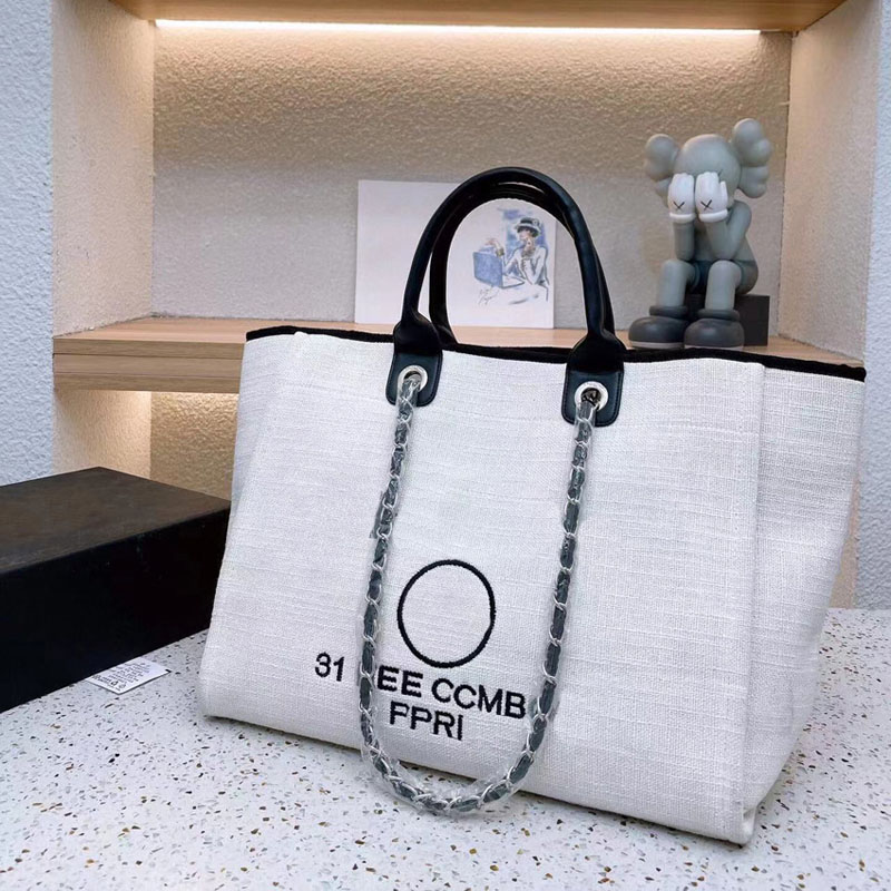 Glam Pearl Canvas Tote