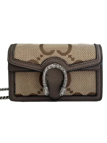 Gucci Dionysus Shoulder Bag: Elegant Canvas & Leather