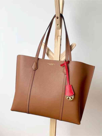 Tory Burch Perry Tote: Fashionable Leather Weekender Bag